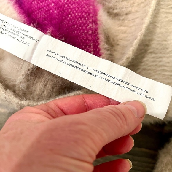 Anthropologie Moon River Women Cozy Soft Block Stripe Cardigan Sweater Size M - Picture 14 of 15